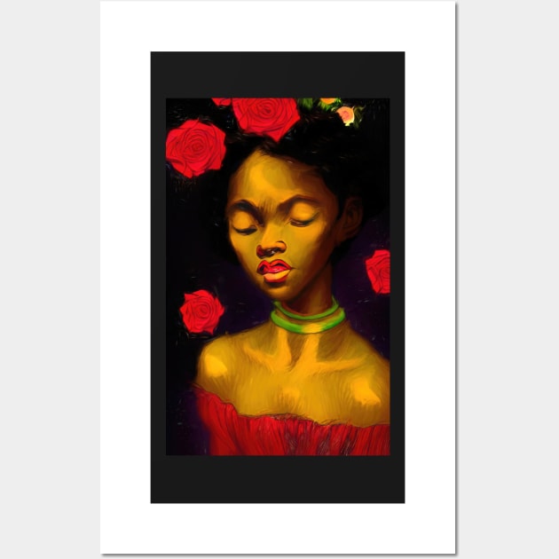 Goddess of Roses Wall Art by secretgardener